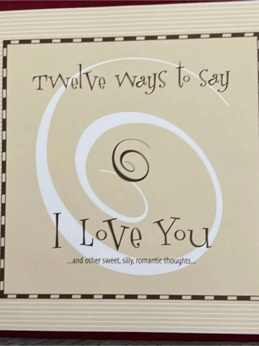 Twelve Ways to Say I Love You Romantic Gift Journal Book Rag & Bone NWT